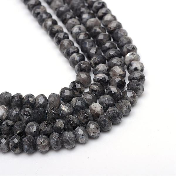 

PandaHall Faceted Rondelle Dyed Natural Sesame Jasper/Kiwi Jasper Bead Strands, Gray, 8~9x5~6mm, Hole: 1mm, about 70pcs/strand, 14.5 inch...