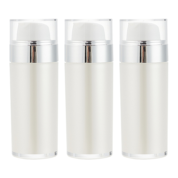 Bouteilles à pompe airless rechargeables portables en acrylique