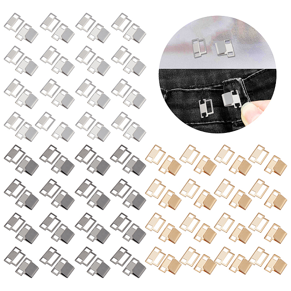 

PandaHall WADORN 60 Pairs Metal Sewing Hooks and Eyes Closure, 3 Colors Brass Sew on Hook and Eye Fasteners Metal Pants Clothing Fix Clasps...