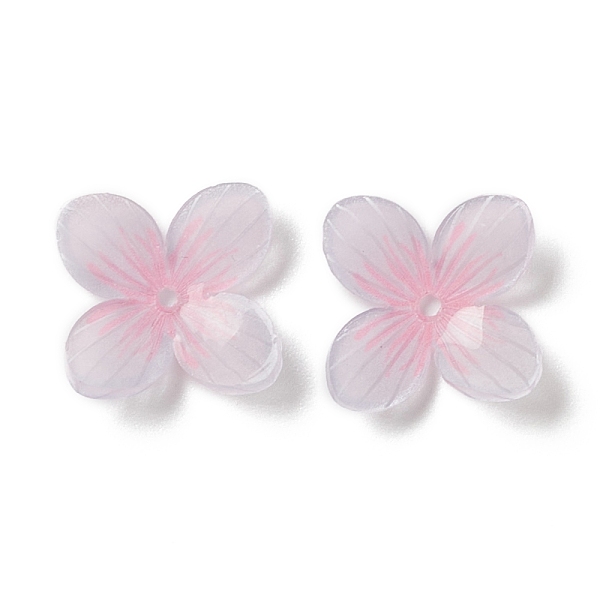 

PandaHall Opaque Resin Bead Caps, 4-Petal, Flower, Pink, 15.5x15x4mm, Hole: 1.2mm Resin Pink