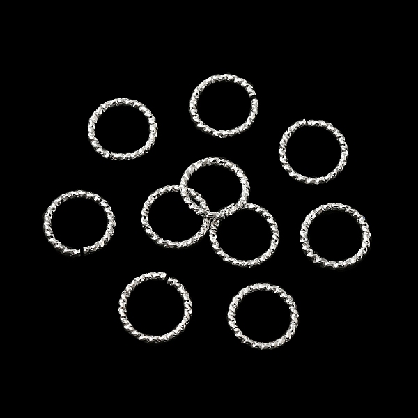 

PandaHall Brass Twist Jump Rings, Lead Free & Cadmium Free, Open Jump Rings, 925 Sterling Silver Plated, 18 Gauge, 8x1mm, Inner Diameter...