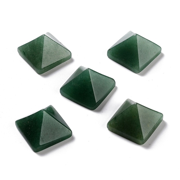 

PandaHall Natural Green Aventurine Cabochons, Pyramid, 20x20x12~13mm, Diagonal Length: 26mm Green Aventurine Pyramid