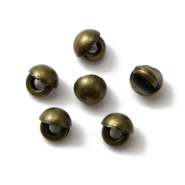 

PandaHall Mini Alloy Shank Buttons, 1-Hole, Mushroom, for DIY Doll Clothes, Antique Bronze, 4x4mm, Hole: 1.2mm Alloy Mushroom