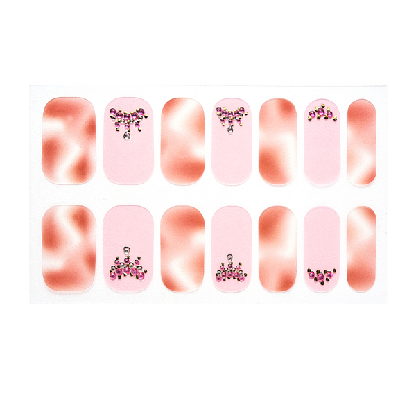 

PandaHall Full Cover Nombre Nail Stickers, Self-Adhesive, for Nail Tips Decorations, Pink, 24x8mm, 14pcs/sheet Paper Others Pink