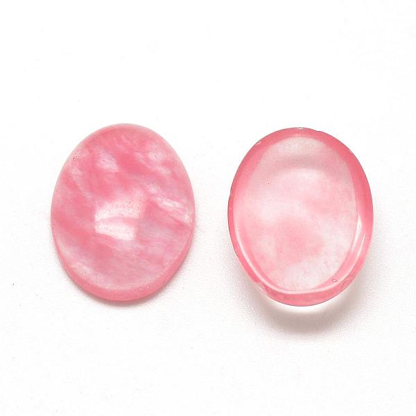 

PandaHall Watermelon Stone Glass Cabochons, Oval, 18x13x5mm Watermelon Stone Oval