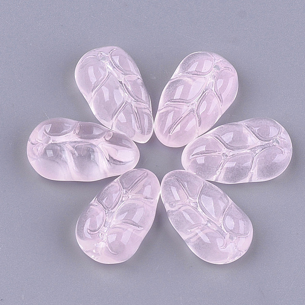

PandaHall Transparent Spray Painted Glass Pendants, Grape, Pink, 18x10.5x6mm, Hole: 1mm Glass Fruit Pink
