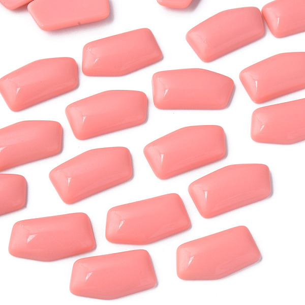 

PandaHall Opaque Acrylic Cabochons, Nuggets, Light Coral, 27x14.5x5mm, about 300pcs/500g Acrylic Nuggets Red