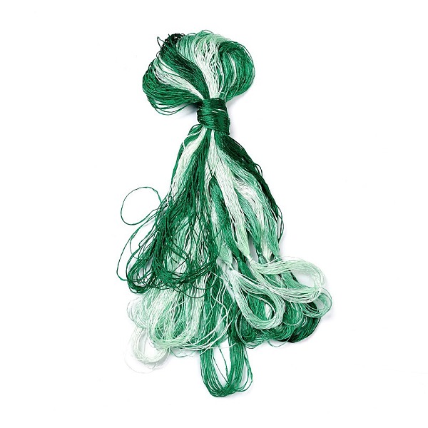 

PandaHall Real Silk Embroidery Threads, Friendship Bracelets String, 8 Colors, Gradient color, Sea Green, 1mm, 20m/bundle, 8 bundles/set...