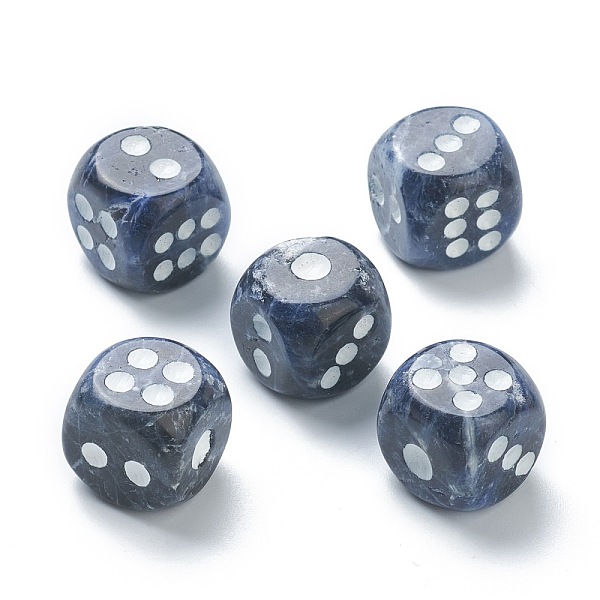 

PandaHall Natural Sodalite Cabochons, Dice, 15x15x15mm Sodalite Dice