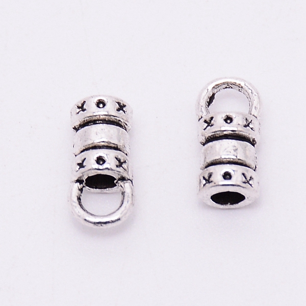 

PandaHall Alloy Cord End, Column, Cadmium Free & Lead Free, Antique Silver, 10x5x4mm, Hole: 3x2.5mm, 100pcs/bag Alloy
