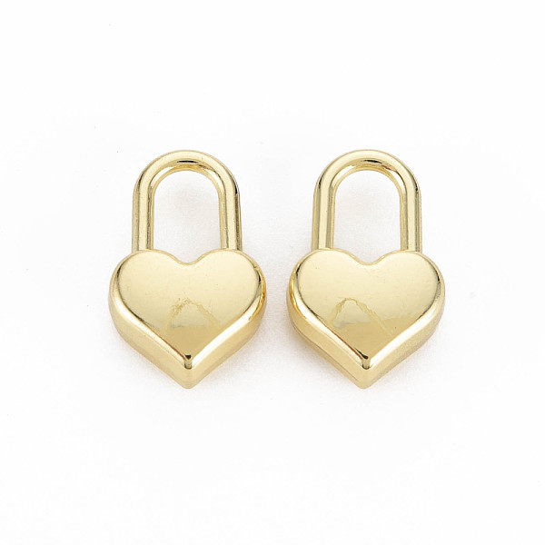 

PandaHall Rack Plating Alloy Pendants, Cadmium Free & Lead Free, Heart Lock, Light Gold, 17x10.5x5.5mm, Hole: 4x7mm Alloy Lock