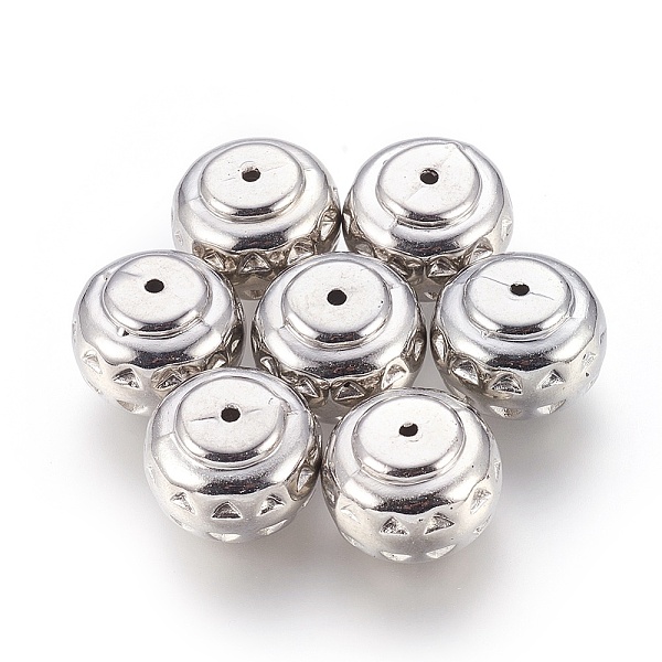 

PandaHall CCB Plastic Beads, Column, Platinum, 18x14mm, Hole: 2mm Plastic Column