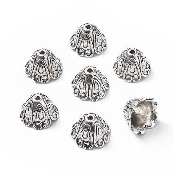 

PandaHall Tibetan Style Alloy Bead Caps, Cadmium Free & Lead Free, Antique Silver, 15x11mm, Hole: 2mm, Inner Diameter: 10mm, about...