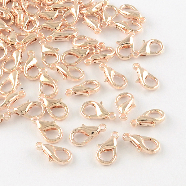 

PandaHall Zinc Alloy Lobster Claw Clasps, Parrot Trigger Clasps, Cadmium Free & Lead Free, Rose Gold, 14x8mm, Hole: 1.8mm Alloy Others
