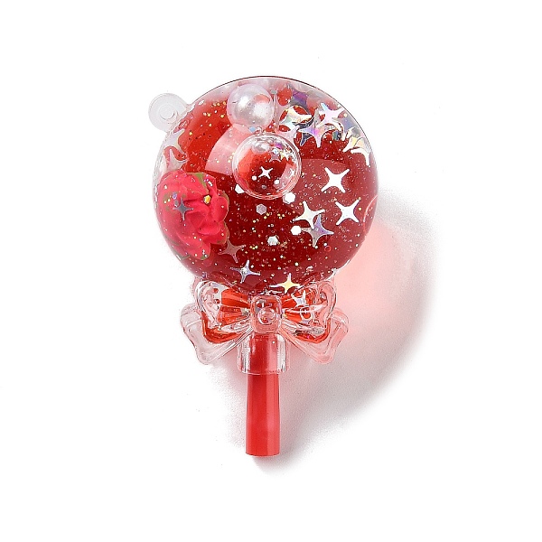 

PandaHall Acrylic Pendants, with Plastic, Lollipop, Red, 64x38mm, Hole: 2mm Acrylic Lollipop Red