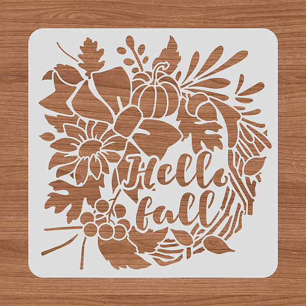 

PandaHall Large Plastic Reusable Drawing Painting Stencils Templates, for Painting on Scrapbook Fabric Tiles Floor Furniture Wood, Square..., White