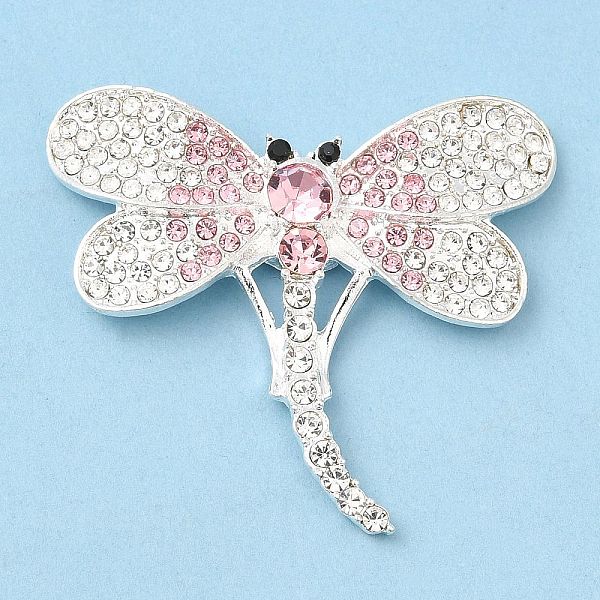 

PandaHall Zinc Alloy Cabochons, with Rhinestone, Dragonfly, Silver, 33.5x38.5x5.5mm Alloy+Rhinestone Dragonfly Multicolor