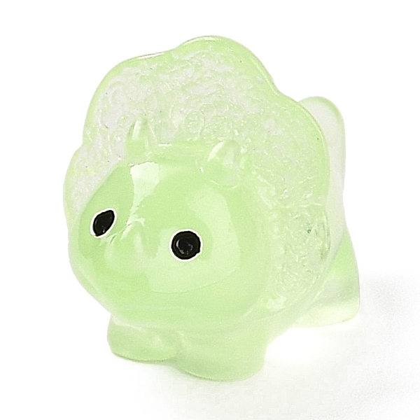

PandaHall Luminous Resin Display Decoration, Glow in the Dark, Desktop Cartoon Dinosaur Ornament, Green, 15x21x12mm Resin Dinosaur Green