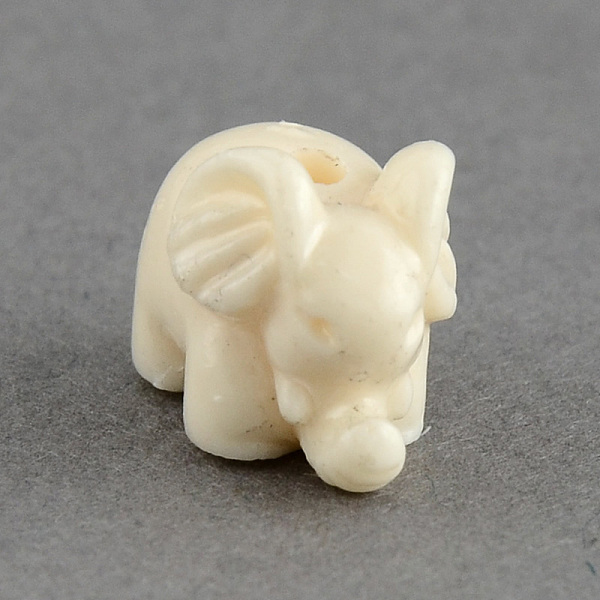 

PandaHall Dyed Elephant Synthetic Coral Beads, Cornsilk, 10x15x9.5mm, Hole: 2mm Synthetic Coral Elephant Gold