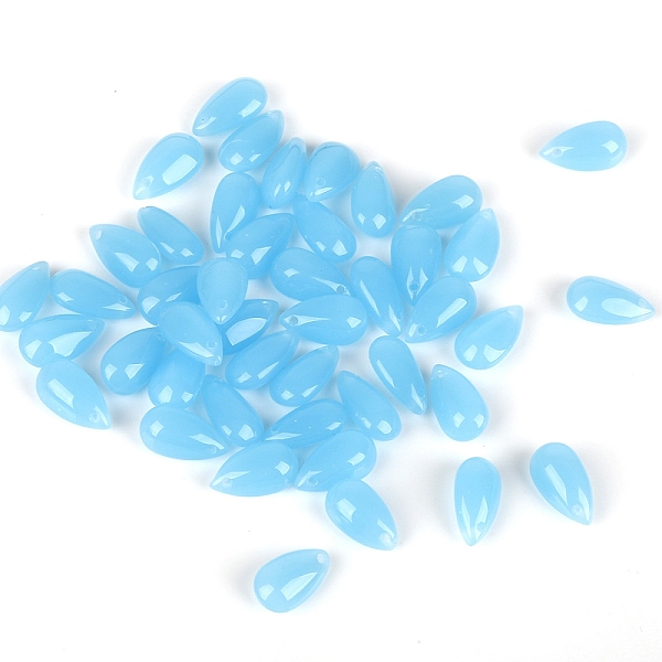 5Pcs Transparent Glass Beads