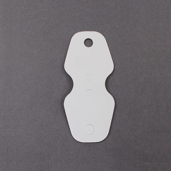 

PandaHall Bracelet Displays Cards, White, 70x31mm Paper Trapezoid White