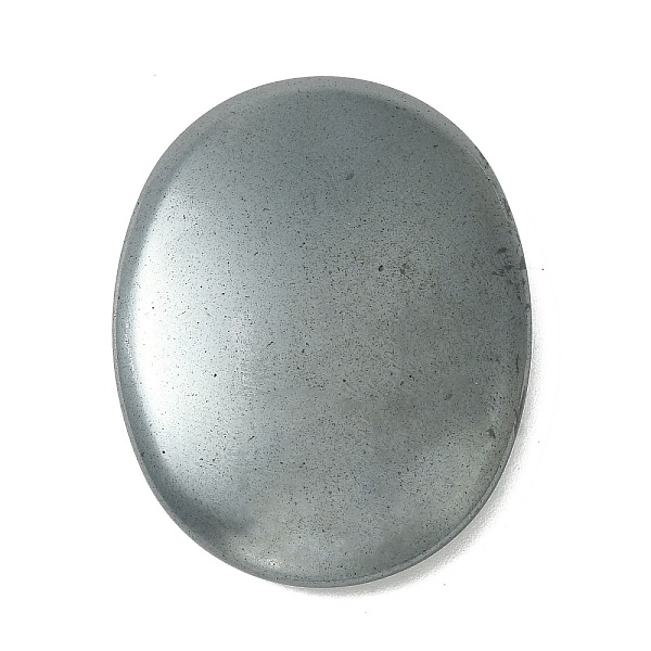 

PandaHall Electroplated Synthetic Non-Magnetic Hematite Worry Stone for Anxiety, Oval, 45x35x7.8mm Non-magnetic Hematite Oval