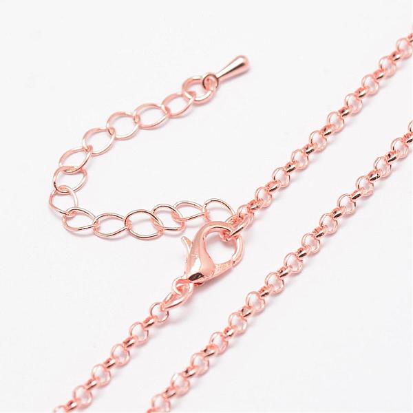 

PandaHall Iron Cable Chain Necklace Making, with Lobster Claw Clasps, Mixed Color, 27.95 inch~31.49 inch, 2.5mm Iron