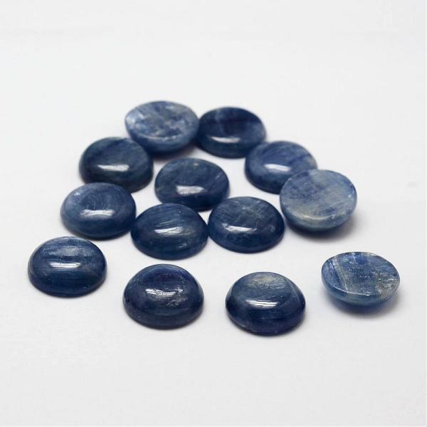 

PandaHall Natural Kyanite/Cyanite/Disthene Cabochons, Half Round/Dome, 14x4~5mm Other Quartz Half Round