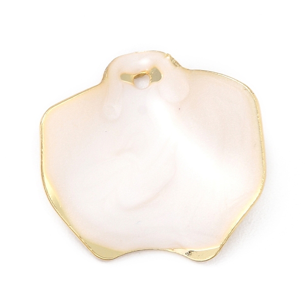 

PandaHall Alloy Enamel Pendants, Flower Petal Shape, Creamy White, 22x20x4mm, Hole: 1.5mm Alloy+Enamel Flower