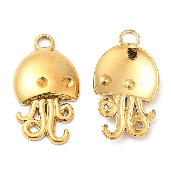 

PandaHall 304 Stainless Steel Pendant Rhinestone Settings, Octopus Charm, Real 18K Gold Plated, 24x13x3mm, Hole: 3mm, Fit for rhinestone...