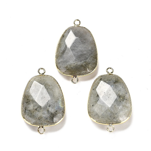 

PandaHall Natural Labradorite Faceted Connector Charms, Rack Plating Brass Teardrop Charms, Cadmium Free & Lead Free, 33.5~34x21x6~6.5mm...