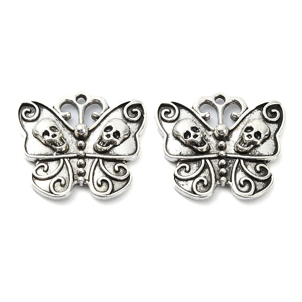 

PandaHall Tibetan Style Alloy Pendant, for Halloween, Lead Free & Cadmium Free, Butterfly, 20.5x23x3.5mm, Hole: 1.5mm, 362pcs/1000g Alloy...