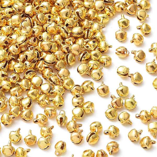 

PandaHall Iron Bell Charms, Nice For Christmas Day Decoration, Golden, 8x6mm, Hole: 1mm Iron Bell