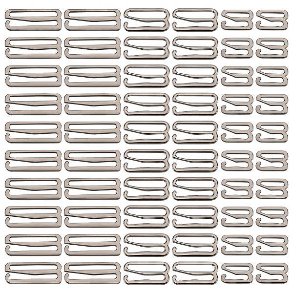 

PandaHall Gorgecraft 60Pcs 3 Style Number 9 Shaped Alloy Bra Strap Hooks for Sewing, Bikini Halter Swimsuit Tops, Lingerie Rings, Gunmetal...
