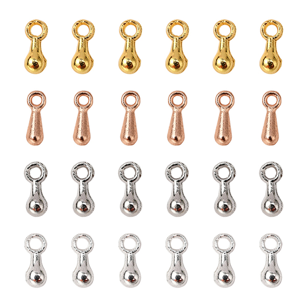 

PandaHall 200Pcs 4 Colors Alloy Charms, Chain Extender Drop, Cadmium Free & Lead Free, Teardrop, Mixed Color, 7x2.5mm, Hole: 1~1.5mm...