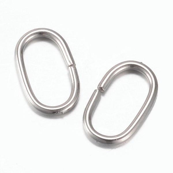 

PandaHall 201 Stainless Steel Quick Link Connectors, Linking Rings, Oval, Stainless Steel Color, 10.5x6x1mm, Hole: 4.5x8.5mm 201 Stainless...