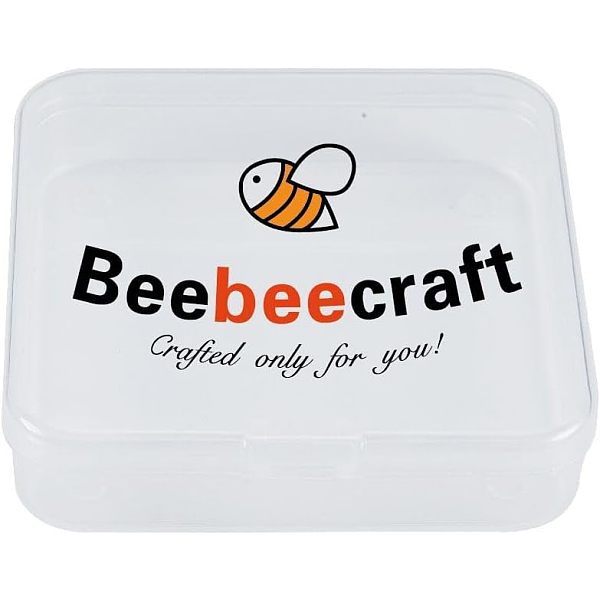 Beebeecraft 30Pcs Small Transparent Plastic Box Bead Storage Containers and Organizer 6.8x5.2x1.1cm for Storage of Small Items Crafts...