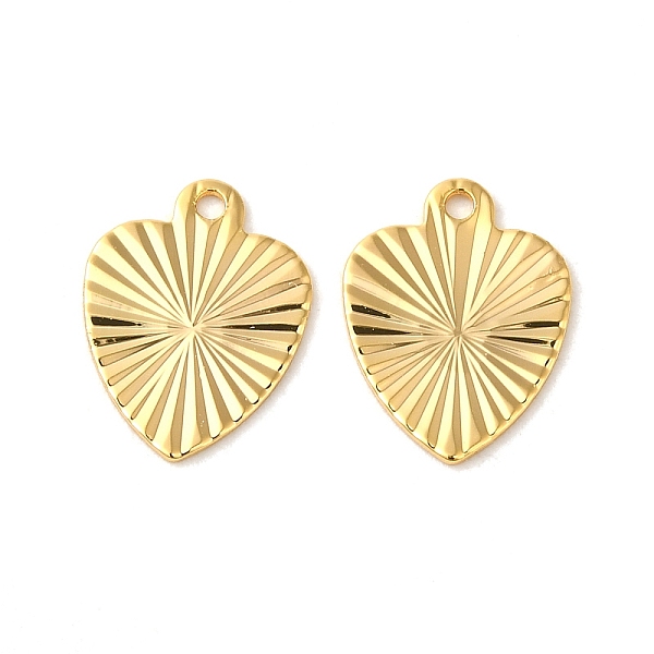 

PandaHall Brass Pendants, Real 18K Gold Plated, Heart, 12.5x9.5x0.5mm, Hole: 1mm Brass Heart