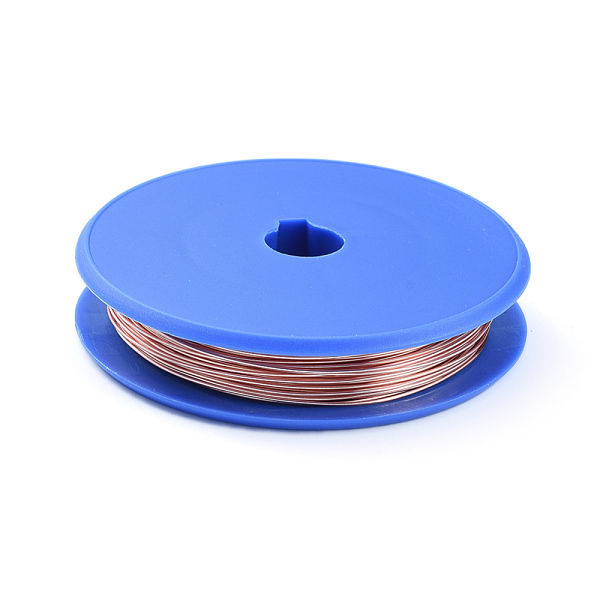 

PandaHall Round Bare Copper Wire, Raw Copper Wire, Copper Jewelry Craft Wire, Raw(Unplated), 0.3mm, about 120m/roll Copper Round