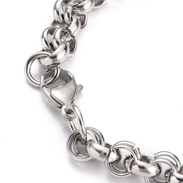 304 Stainless Steel Rolo Chain Bracelets