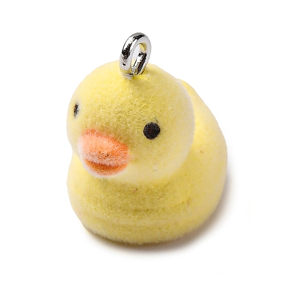 Flocky Resin Pendan… - image