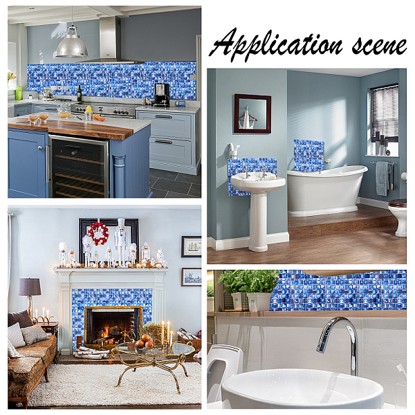 

PandaHall PVC Self-Adhesive Mark Crystal Pattern Paper, Wall Stickers, for Shelf Liner Dresser Drawer Locker, Square, Royal Blue...