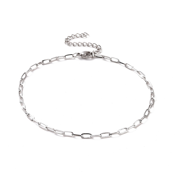 

PandaHall 304 Stainless Steel Cable Chain Bracelet for Men Women, Stainless Steel Color, 9-1/8 inch(23.3cm) 304 Stainless Steel