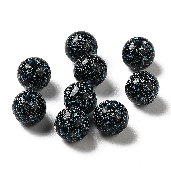

PandaHall Opaque Acrylic Beads, Round, Light Sky Blue, 10x9mm, Hole: 2mm, about: 940pcs/500g Acrylic Round