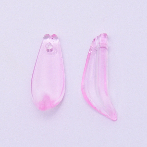 

PandaHall Handmade Lampwork Pendants, Chrysanthemum Petaline, Pearl Pink, 20~22x8.5~9x5mm, Hole: 0.8~1mm Lampwork Petaline