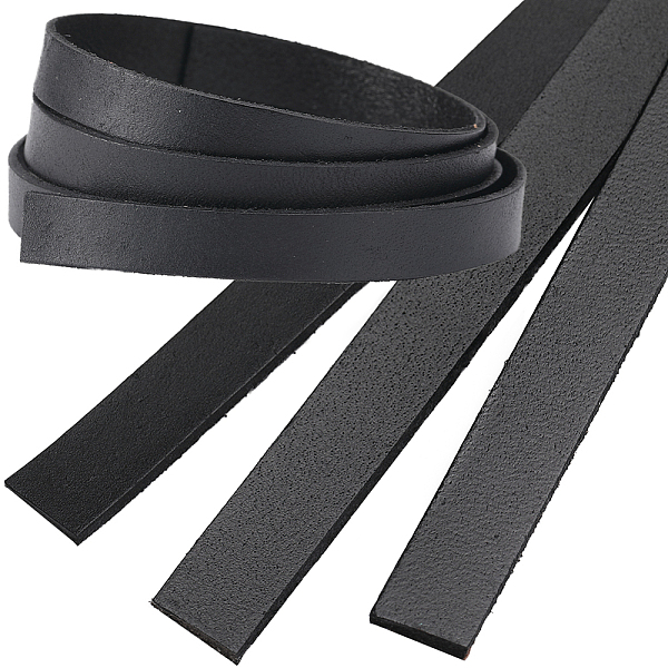 PandaHall GORGECRAFT 3 Roll 80cm x 10mm Flat Leather Cord Genuine Leather Strip 2mm Thick Black Leather Strap Cowhide String Braiding Thread... PandaHall GORGECRAFT 3 Roll 80cm x 10mm Flat Leather Cord Genuine Leather Strip 2mm Thick Black Leather Strap Cowhide String Braiding Thread...