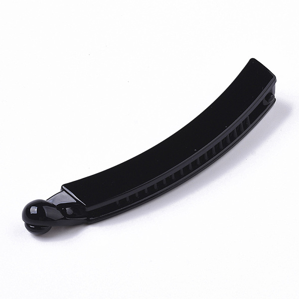 

PandaHall ABS Plastic Banana Hair Clips, Black, Black, 98x12mm Plastic Black