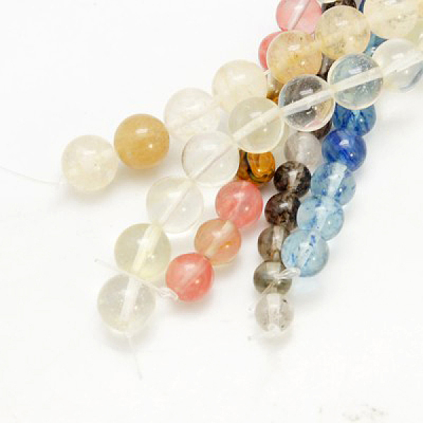 

PandaHall Watermelon Stone Glass Beads Strands, Round, Mixed Color, 10mm, Hole: 1mm, about 39pcs/strand, 15.5 inch Other Watermelon Stone..., Multicolor