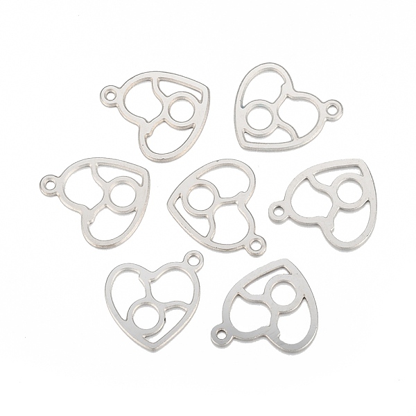 

PandaHall 304 Stainless Steel Pendants, Laser Cut, Heart with Constellation, Taurus, 15.5x13x0.8mm, Hole: 1.5mm 304 Stainless Steel Taurus