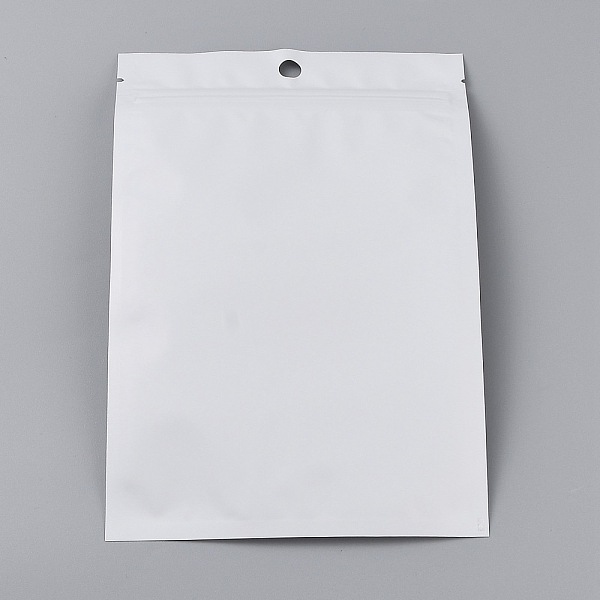 

PandaHall Plastic Zip Lock Bag, Gradient Color Storage Bags, Self Seal Bag, Top Seal, with Window and Hang Hole, Rectangle, White...